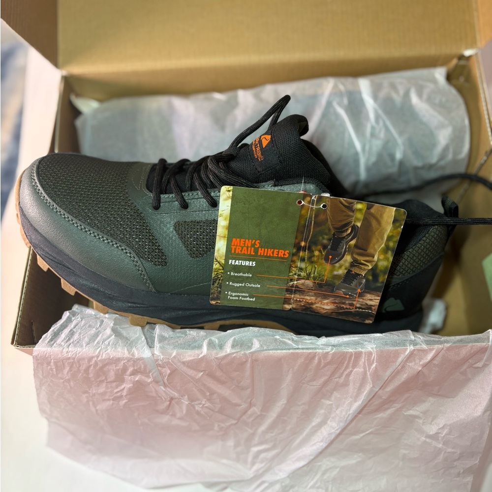 Ozark Trail Men's Hiking Boots - Black and Brown